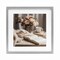 Stupell Industries Morning Coffee Floral Journaling Framed Print Under Glass, design by Riley B